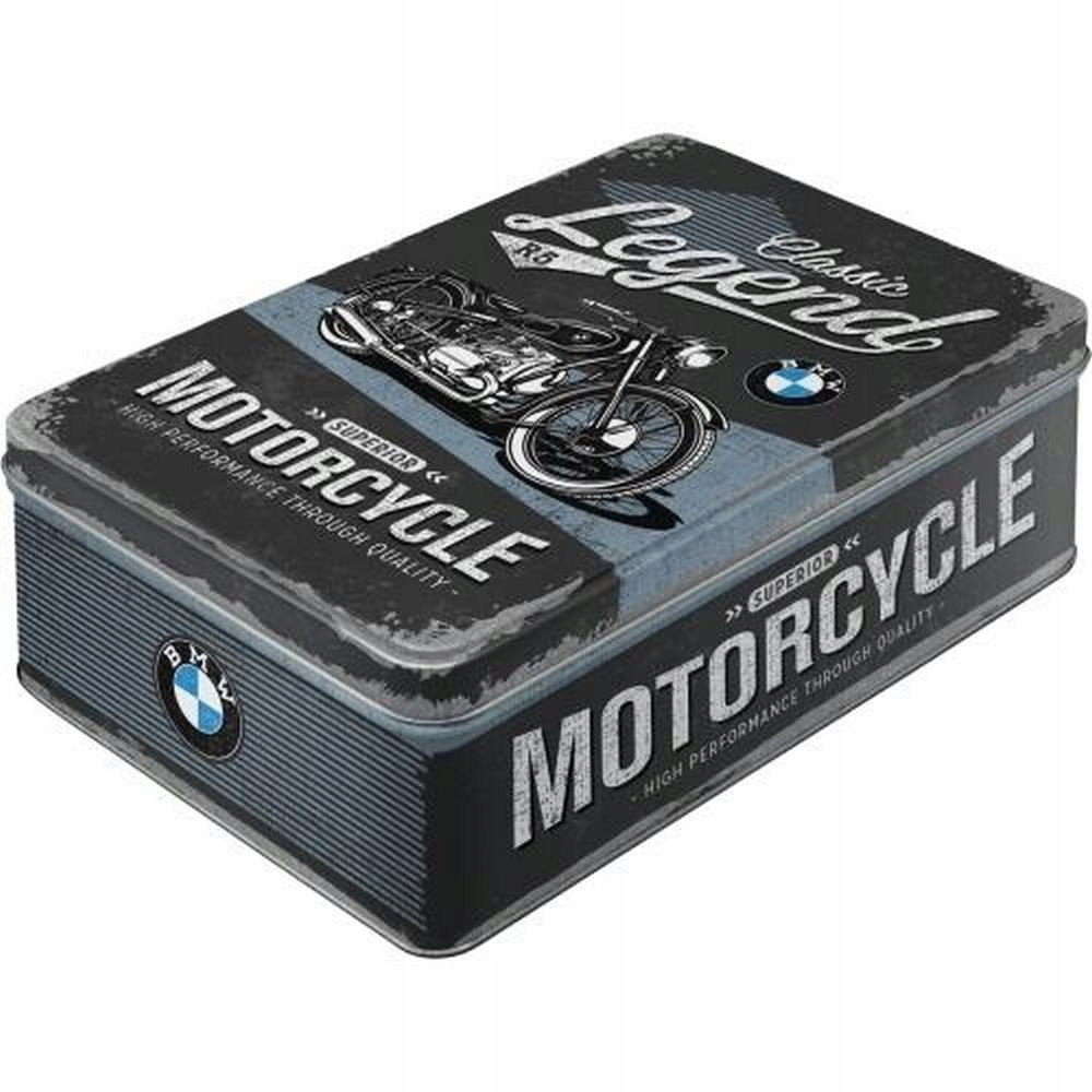 KOVOVÝ KONTAJNER BMW MOTOCYKLOVÝ DARČEKOVÝ HIT