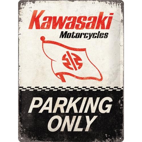 KOVOVÝ PLAGÁTOVÝ LIST 30x40cm KAWASAKI DARČEK