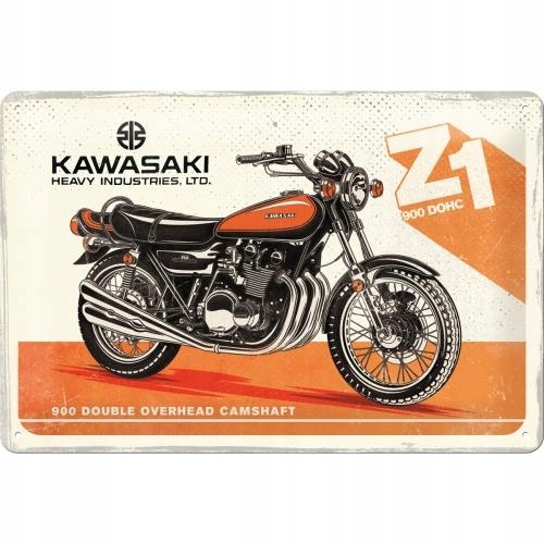 KOVOVÝ PLACHTÁR 3D 20x30cm KAWASAKI Z1 HIT