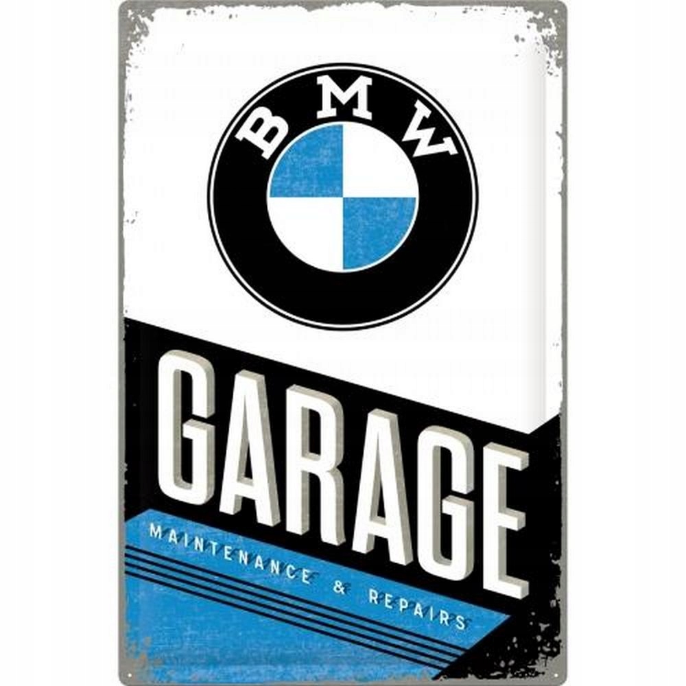 KOVOVÁ DOSKA 40x60cm BMW GARÁŽOVÝ DARČEK