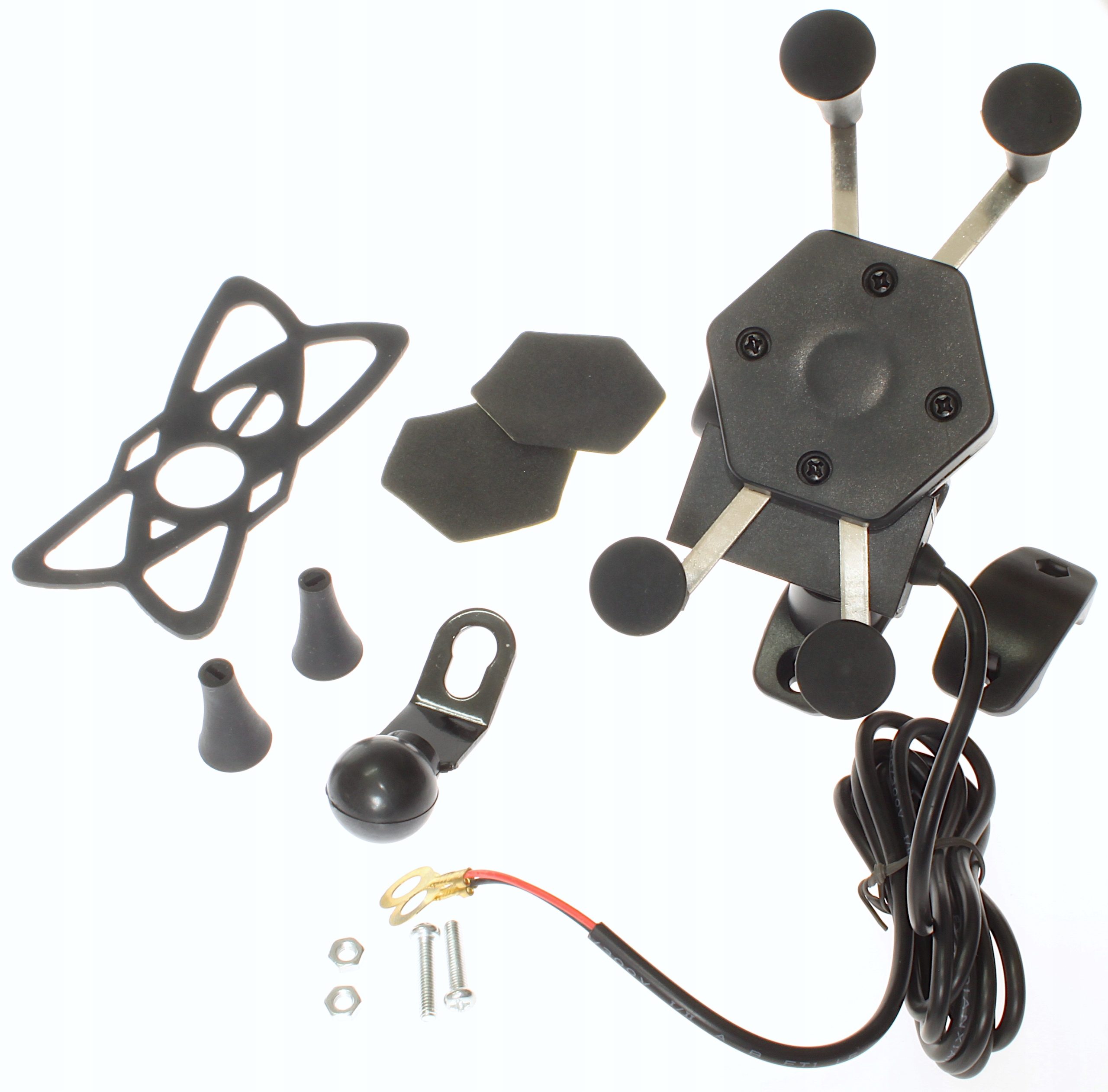 DRŽIAK KOVÝCH TELEFÓNOV S USB NABÍJAČKOU 2A