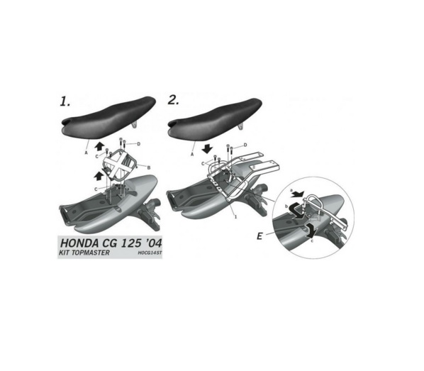 MONTÁŽ POD TENISOVÝ TIEŇ HONDA CG 125 04-08 r