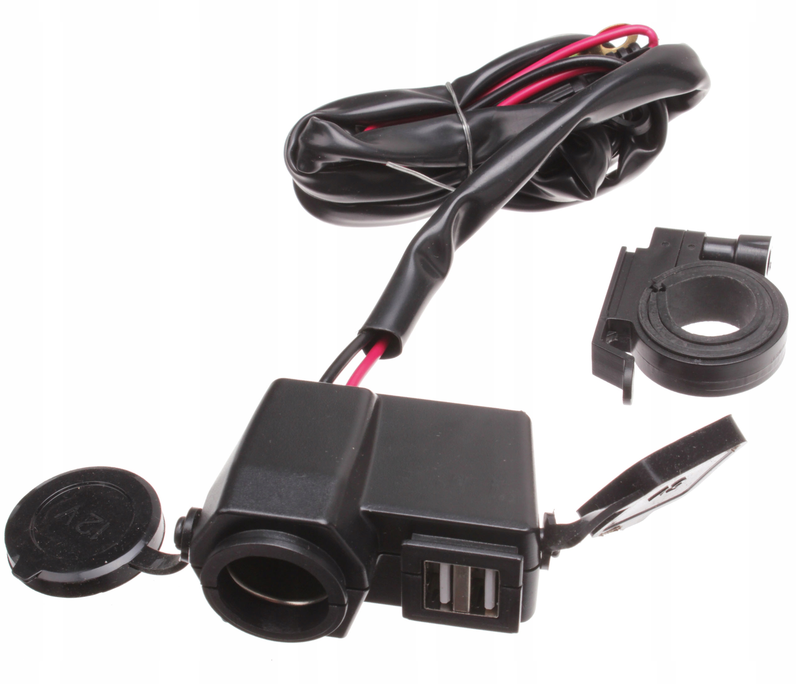 ZAPAĽOVACÍ ZÁSUVKA MOTOCYKLU 2X USB TELEFÓN USB GPS