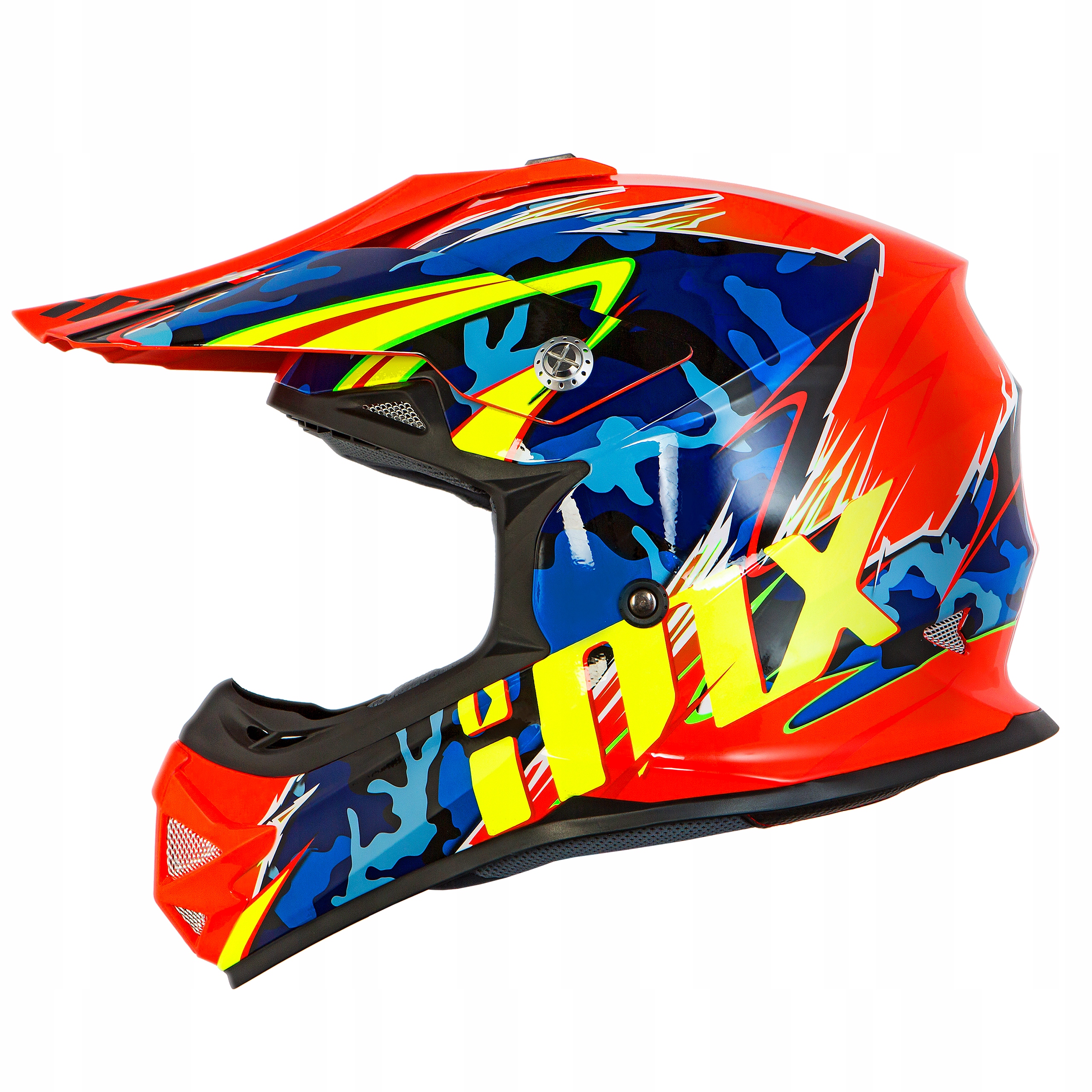 PRILBA NA MOTOCYKLE IMX RACING FMX-01 CAM0 / FLUO / ORANG