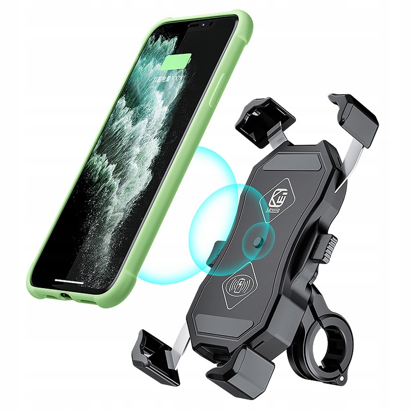 Indukčný telefón s držiakom na motocykel QI QC3.0