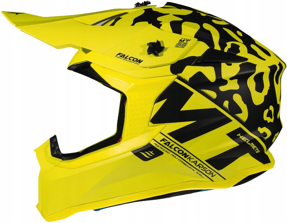 MT KASK CROSS enduro FALCON KARSON S žlté fluo