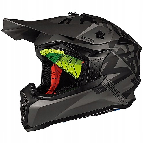 MT sokol. Prilba Enduro Cross Super Quality Black-Grey