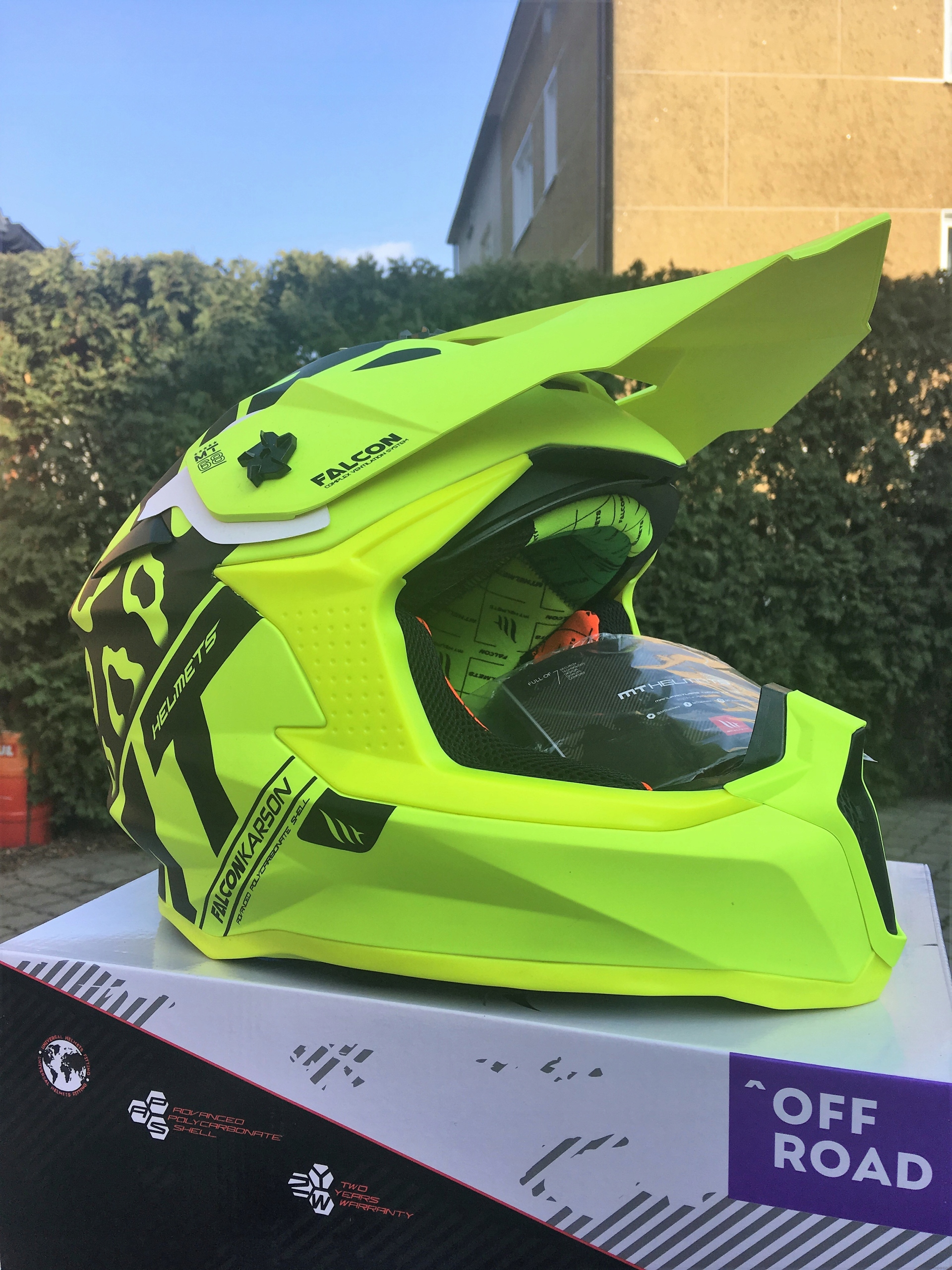 Crossová prilba MT falcon Super Enduro Quality EU.fluo