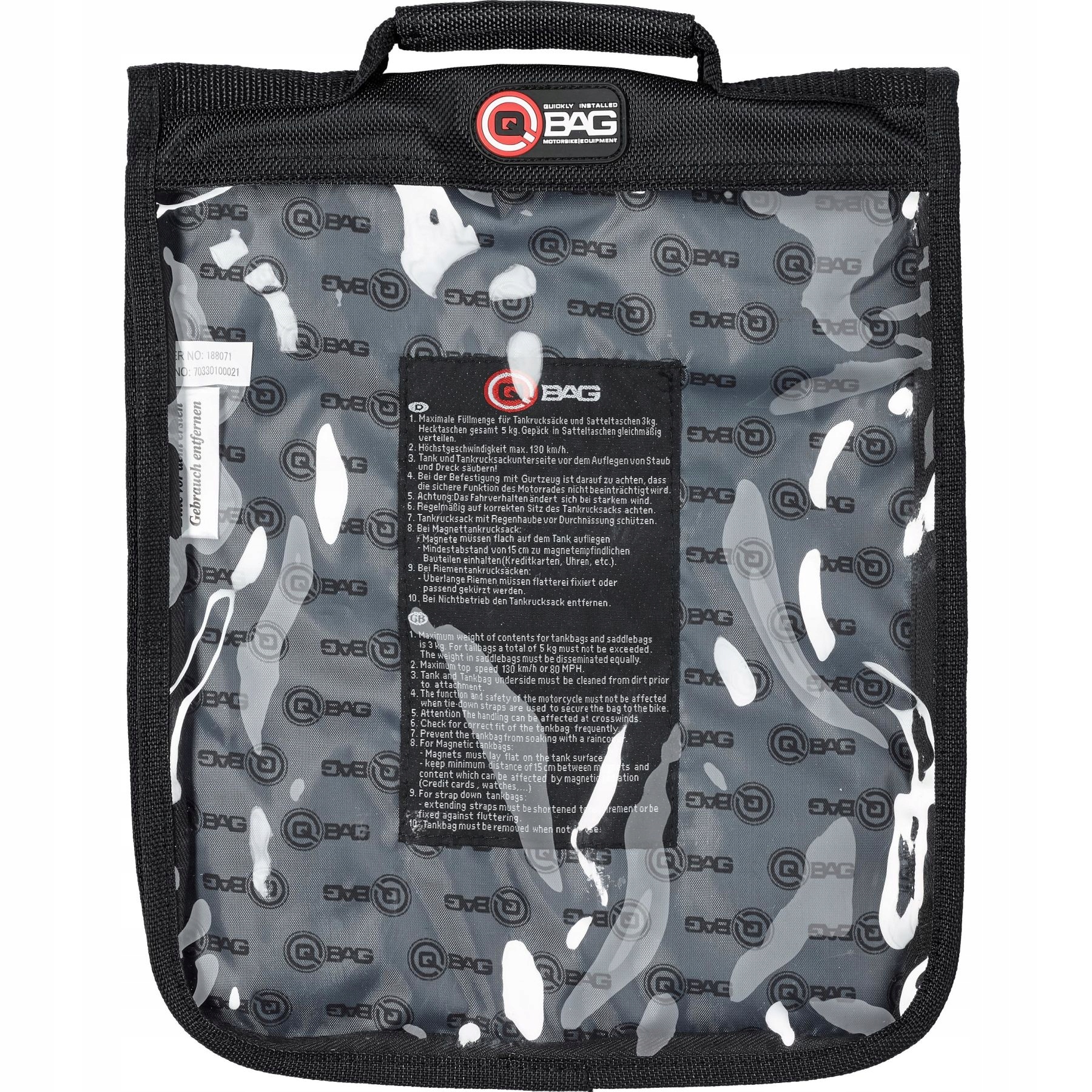 Držiak tankovej mapy s magnetmi QBAG 34x27cm 70330100021