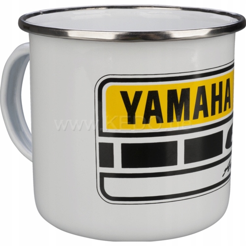 Kovový hrnček na motorku Yamaha smaltovaný hrnček