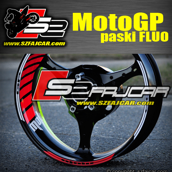MotoGP Strips Fluo C Stickers stripes ráfik ráfik kolesa