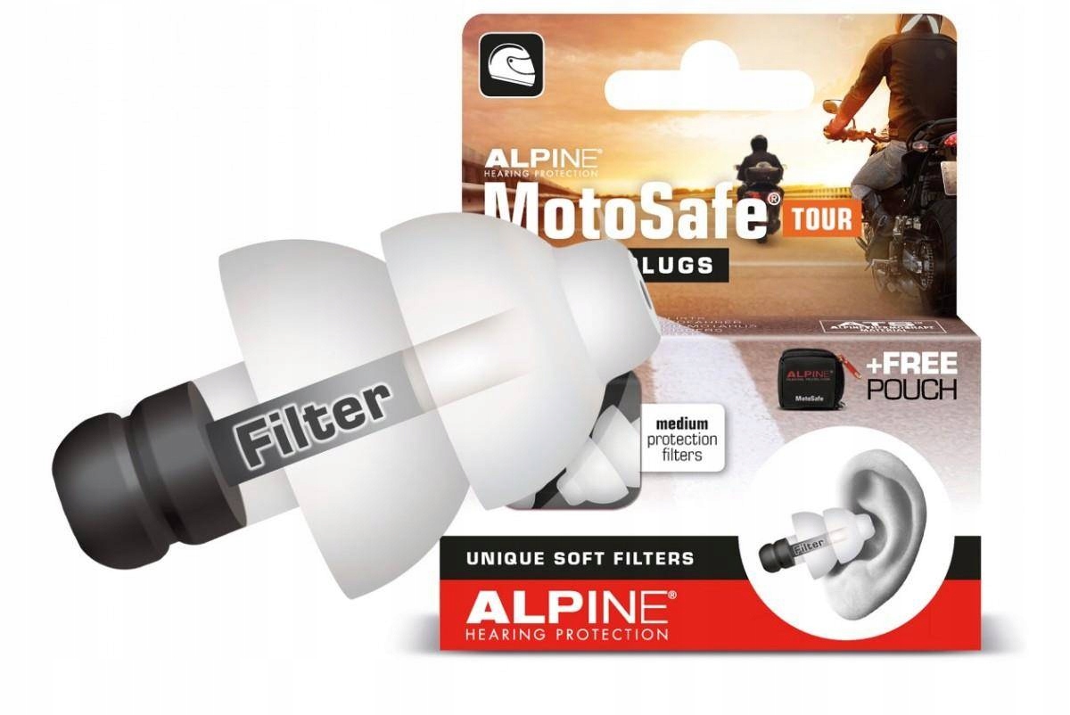 Špunty do uší MotoSafe Tour ALPINE pre motocyklistov