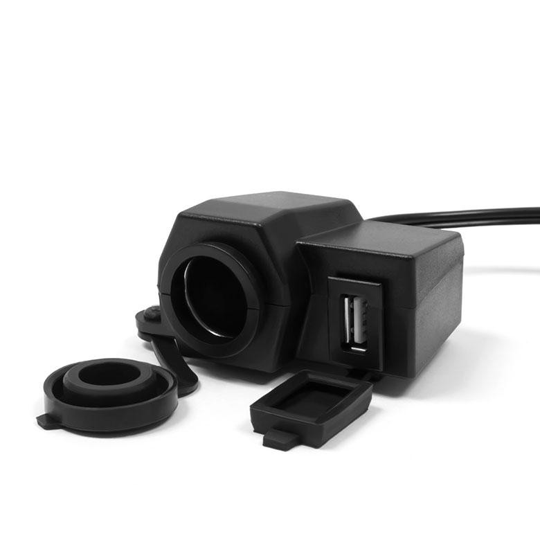 Motocyklová USB zásuvka MUS01