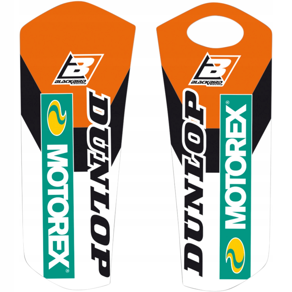BLACKBIRD STICKERS ON LAGS KTM EXC 00-07