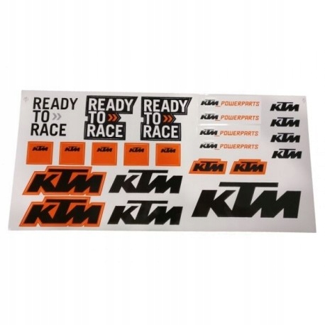 NÁLEPKY KTM 5 LISTOV