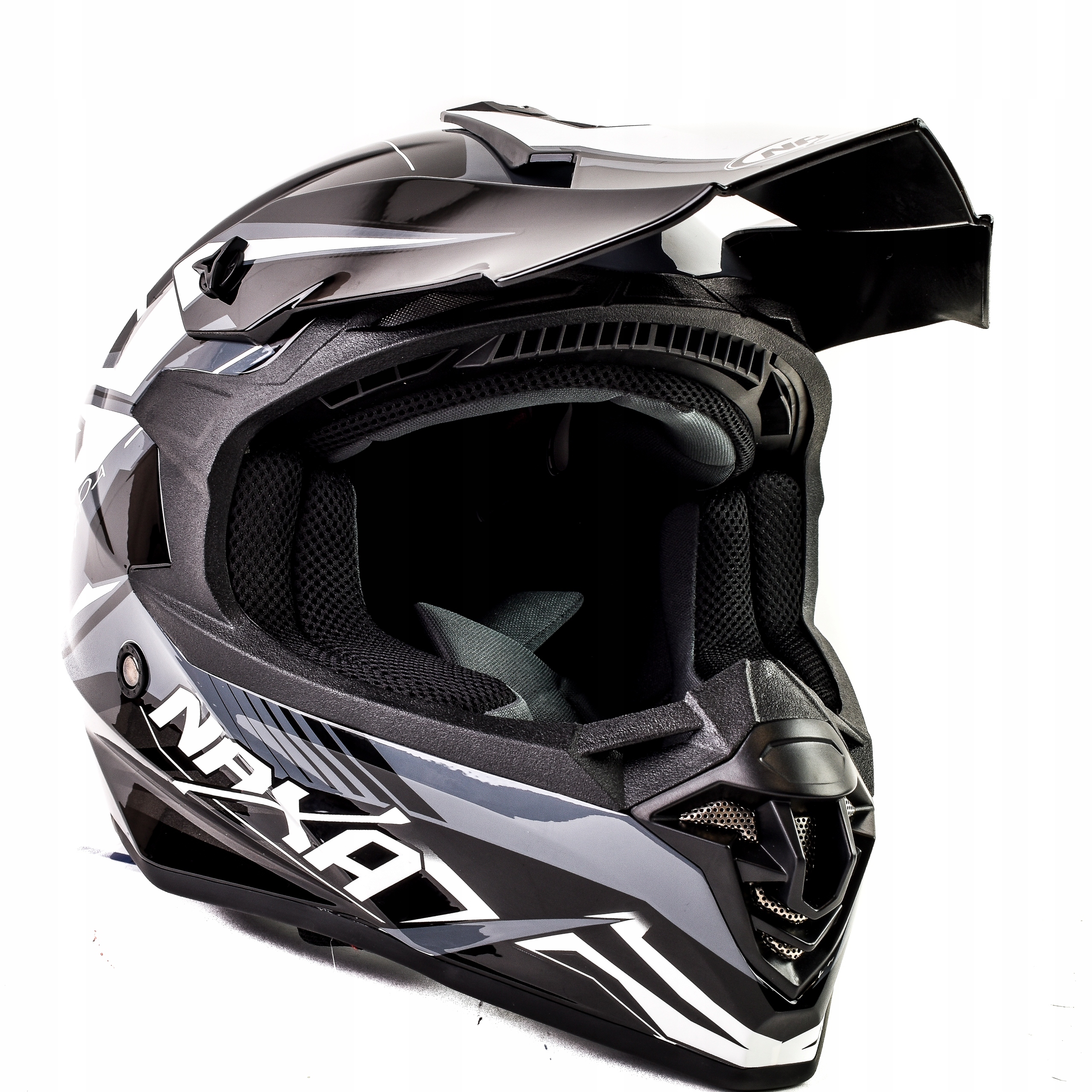 Prilba NAXA Cross Enduro Quad Blac-Red M