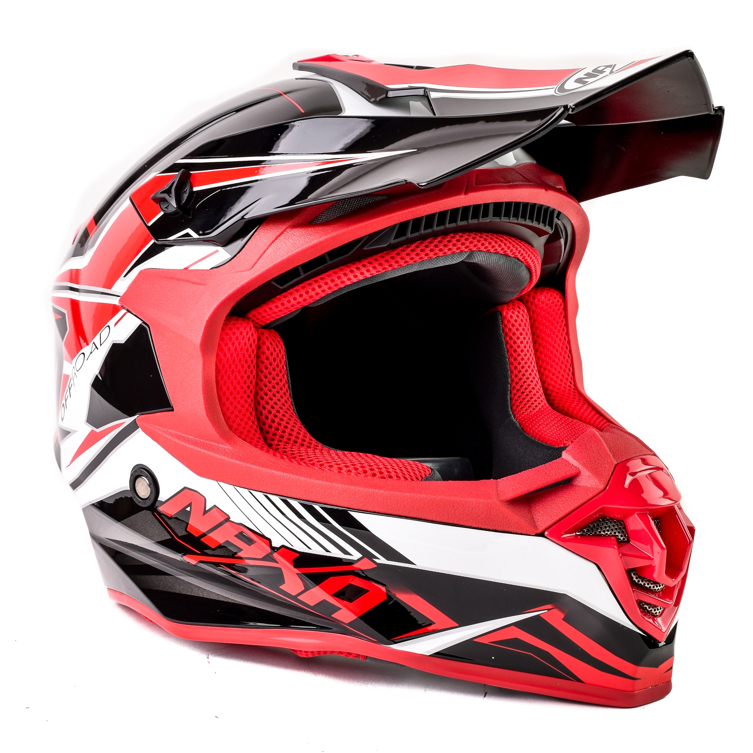 NAXA Cross Enduro Quad bielo-červený M