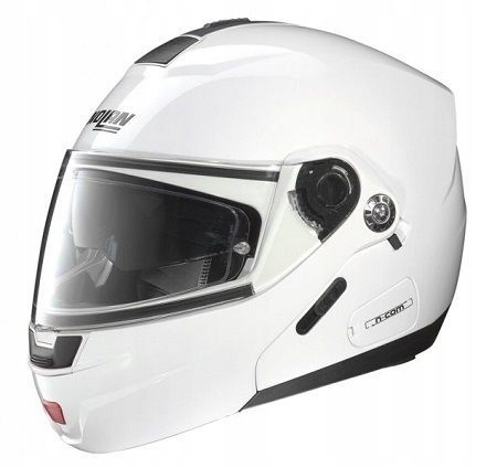 PRILBA NOLAN N91 CLASSIC N-COM WHITE MOTORCYCLE M