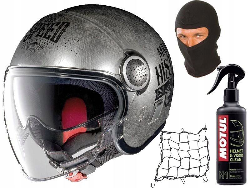 Prilba NOLAN N 21 VISOR 30 SCRATCHED CHROME veľ. XXL