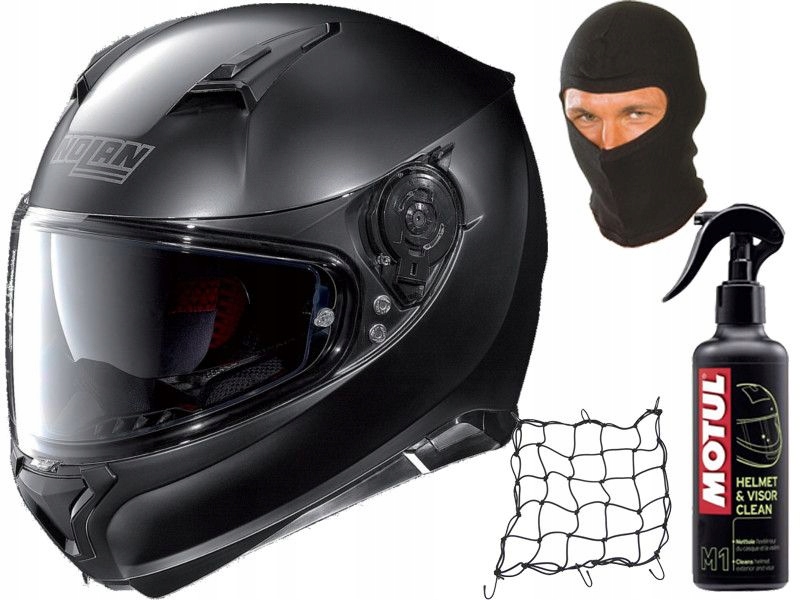Moto prilba NOLAN N87 CLASSIC 10 FLAT BLACK XXL