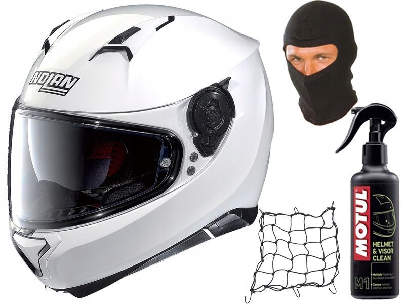 Moto prilba NOLAN N87 CLASSIC 5 METAL WHITE XXL