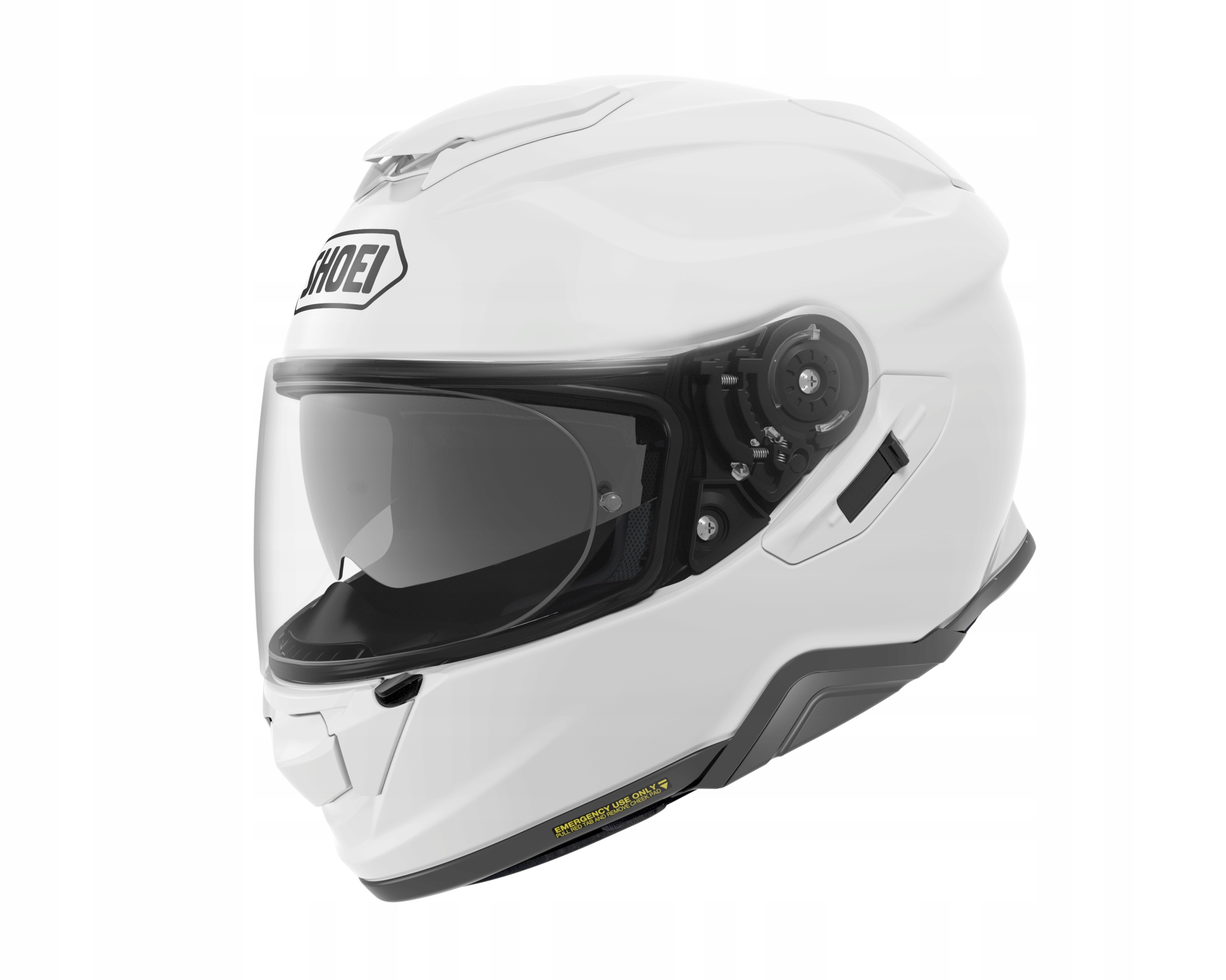 NOVINKA reflektorová prilba SHOEI GT-AIR 2 biely lesk M