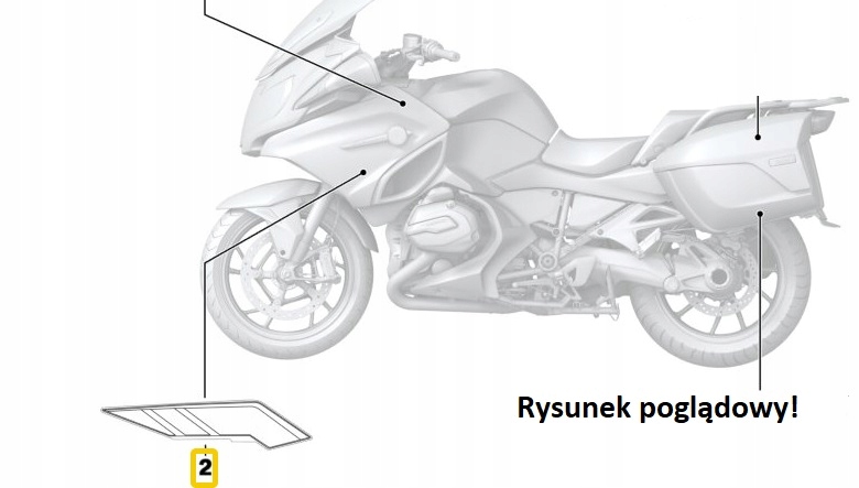 Nálepka / dekor vpravo dole BMW 1200 RT