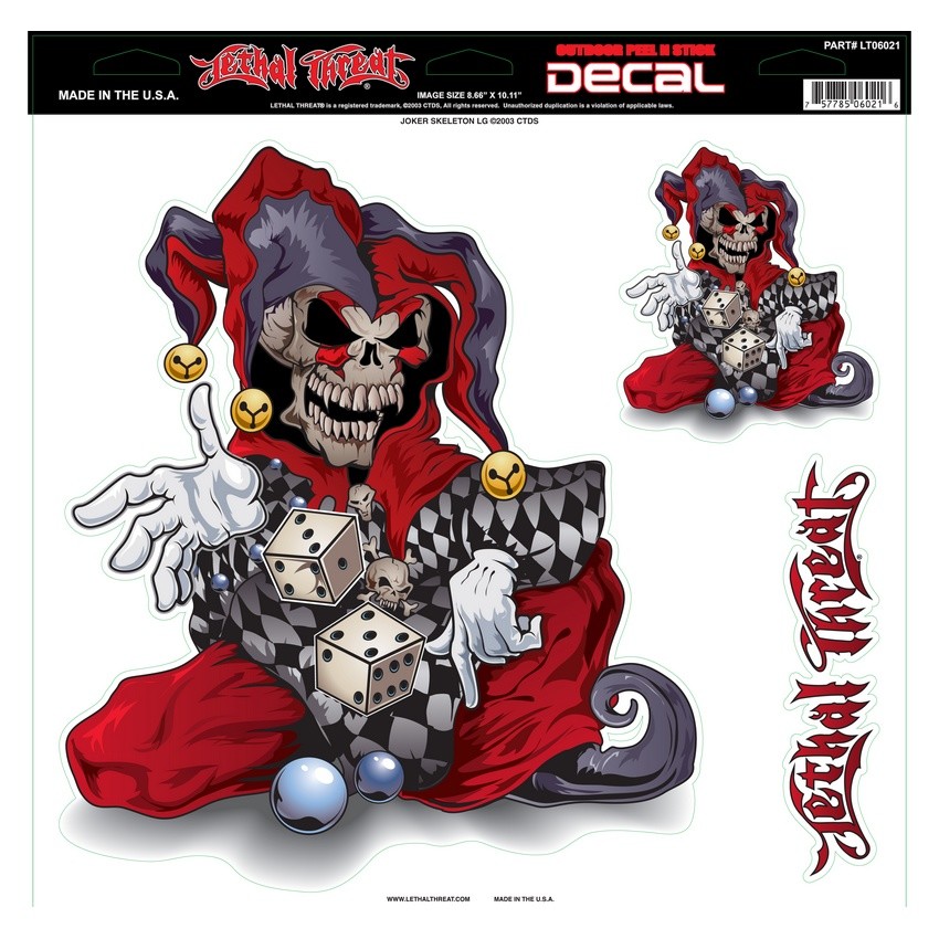 Nálepka Lethal Threat LT06021 Šašo sada 12x12in