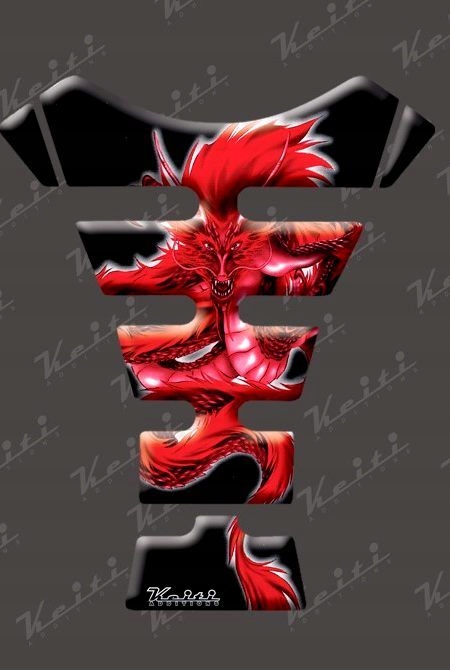 Samolepka tank TANKPAD Keiti KT6200R Dragon Red