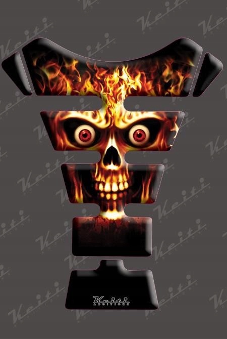 Nálepka na nádrž TANKPAD Keiti KT6900 Skeleton Skull