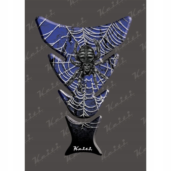 Nálepka na nádrž TANKPAD Keiti KT8010B Spider Web Blue