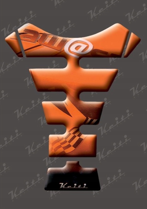 Nálepka na nádrž TANKPAD Keiti TK025 oranžová