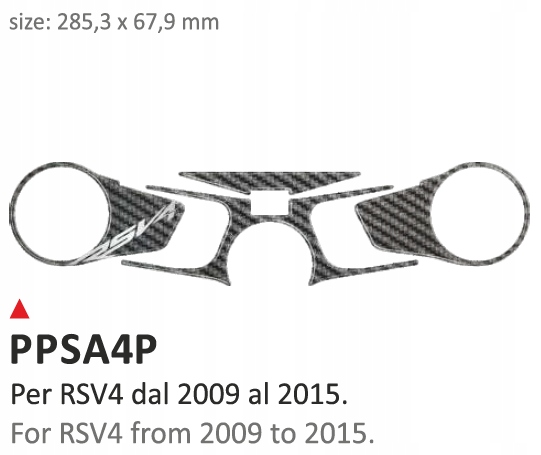 Nálepka na volante Aprilia RSV4 2009-2016