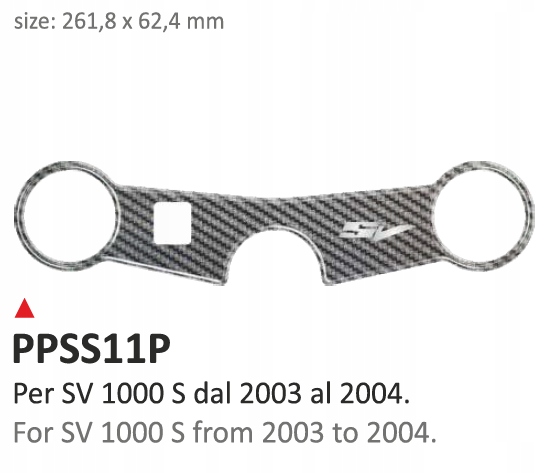 Nálepka na volante Suzuki SV1000S