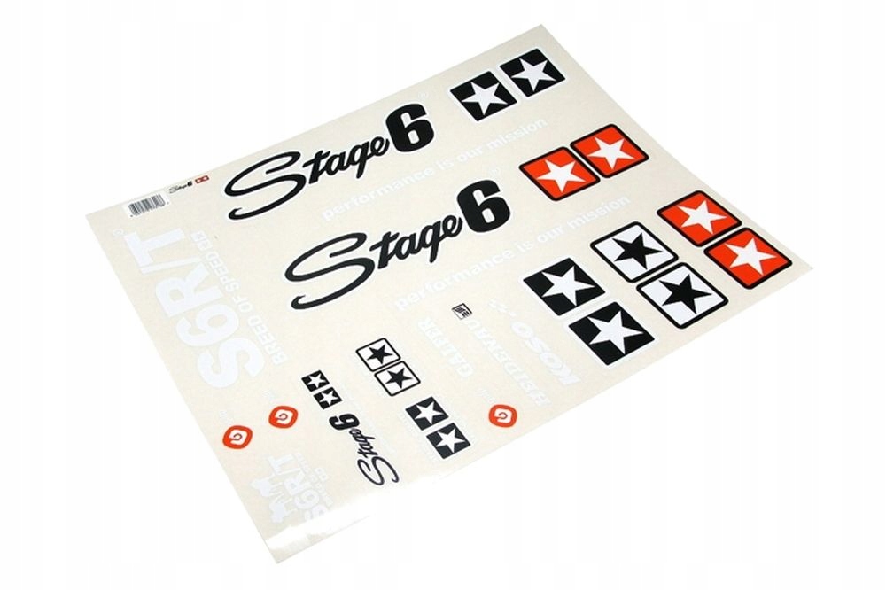 Nálepky Stage6 MKII, biela sada