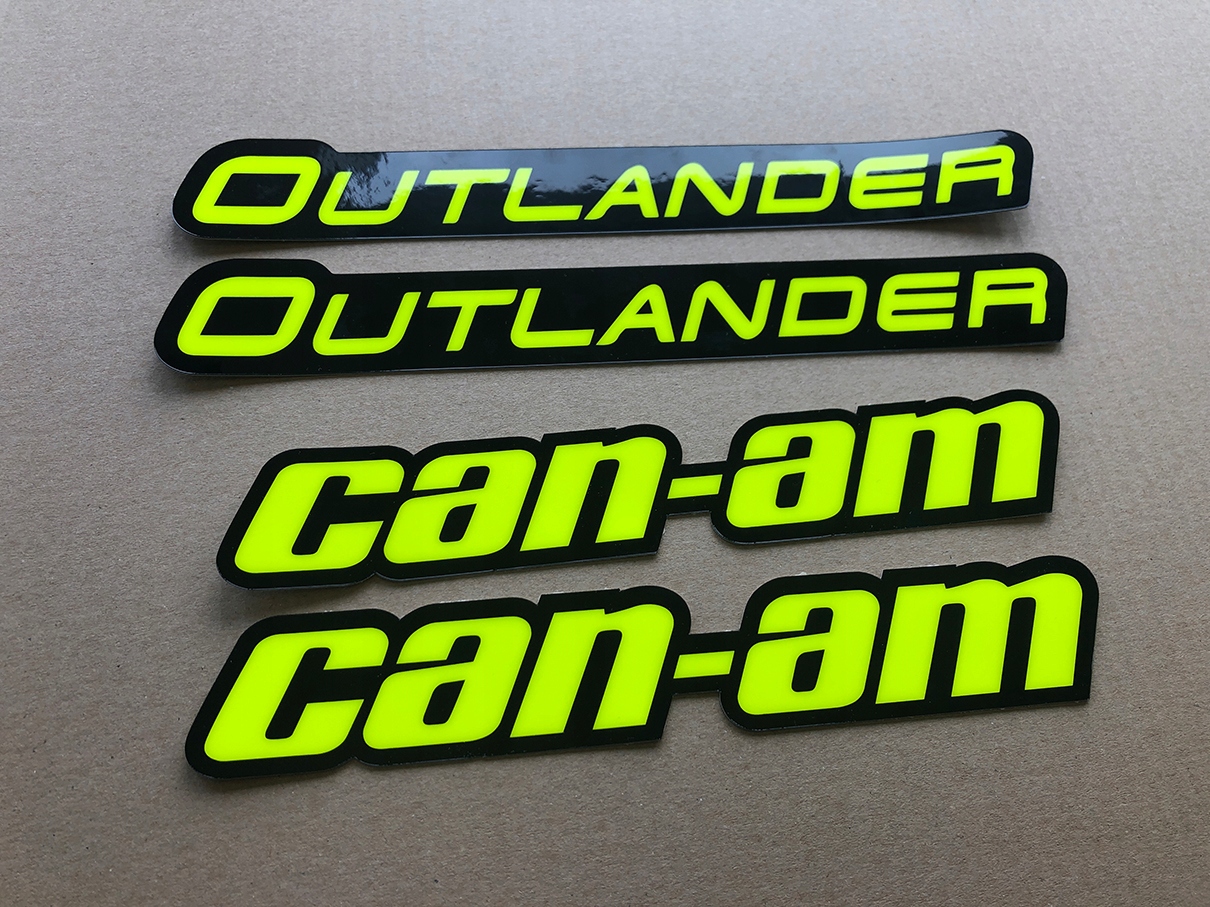 Nálepka samolepky Can-Am Outlander sada II Fluo