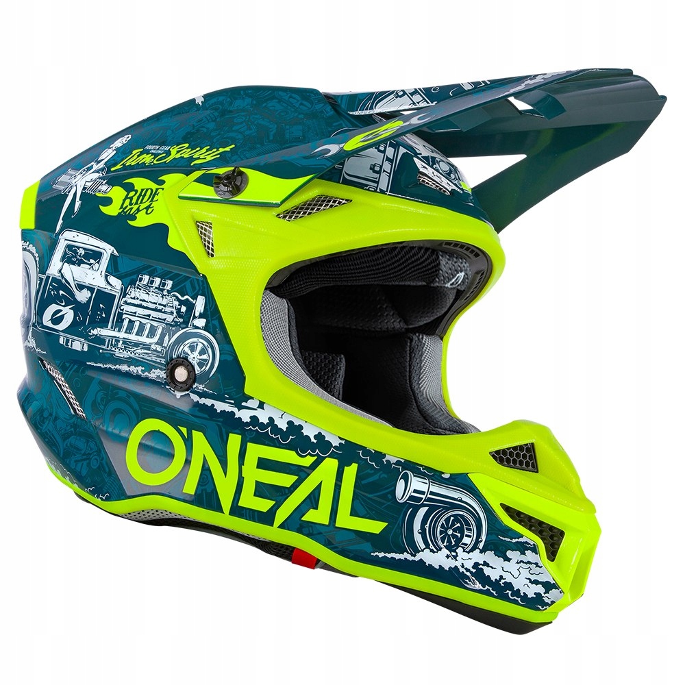 Prilba O`NEAL 5SRS POLYACRYLITE HR MODRÁ / NEON YELLO