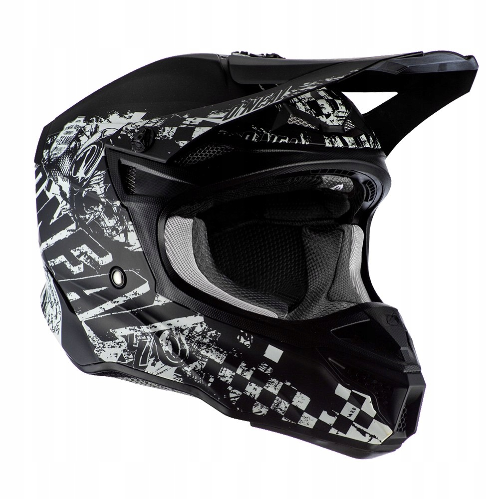 PRILBA RIDER O´NEAL 5SRS POLYAKRYLITOVÁ ČIERNA / BIELA