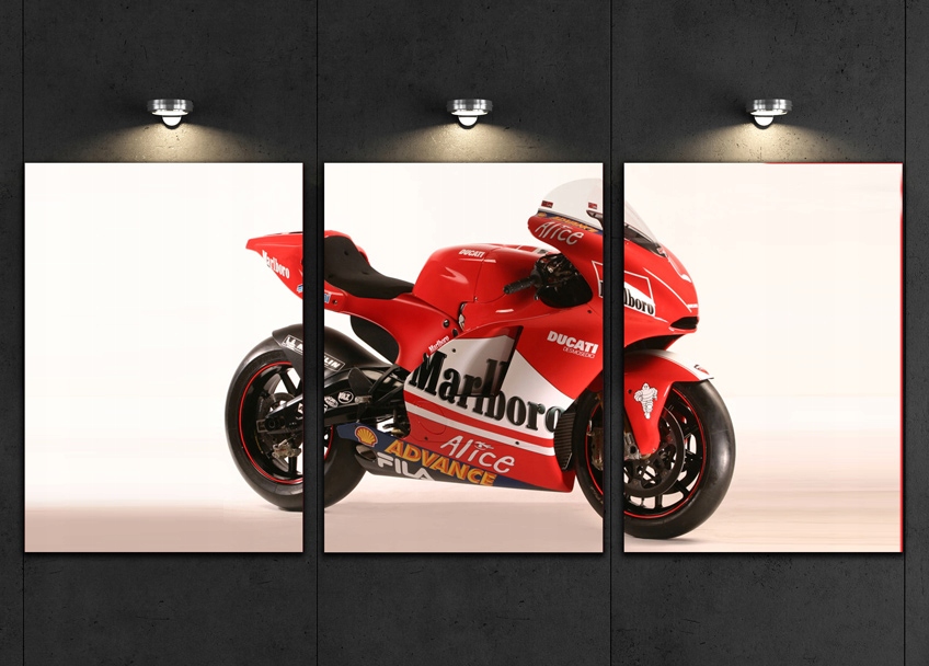 OBRÁZKOVÝ PLAKÁT čiastočný motor Honda NSR triptych hit