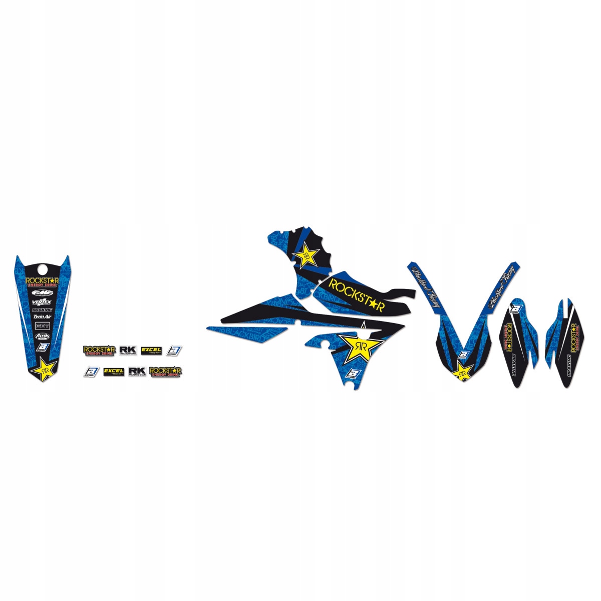 Dýha na YAMAHA WR 450F 16-19 ROCKSTAR