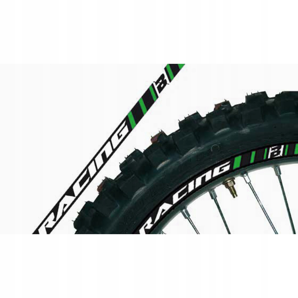 DYHAČKA NA KOLESO CROSS ENDURO ZELENÁ