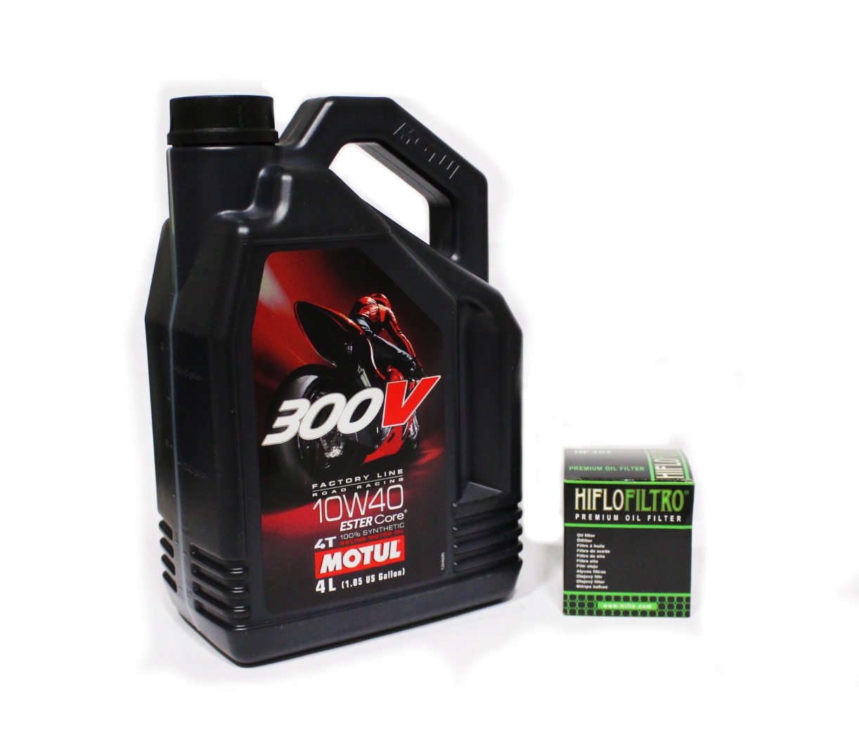 MOTULOVÝ OLEJ 300V 4L 10W40 + ZADARMO KVASINOVÝ FILTR