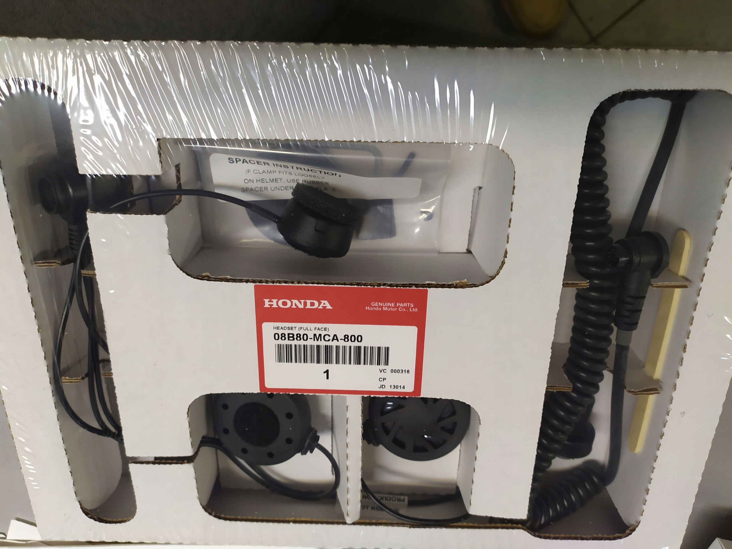 ORIG. PRILBA INTERCOM HONDA GL1500 GL1800 ZATVORENÁ