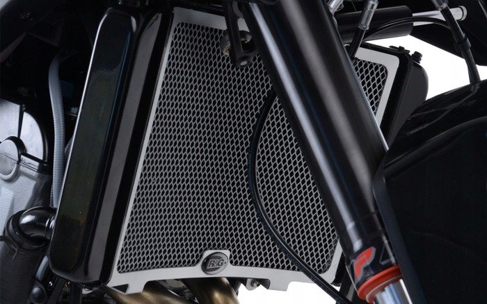 KRYTOVÝ RADIÁTOR R&G KTM 790 DUKE 18- ČIERNY