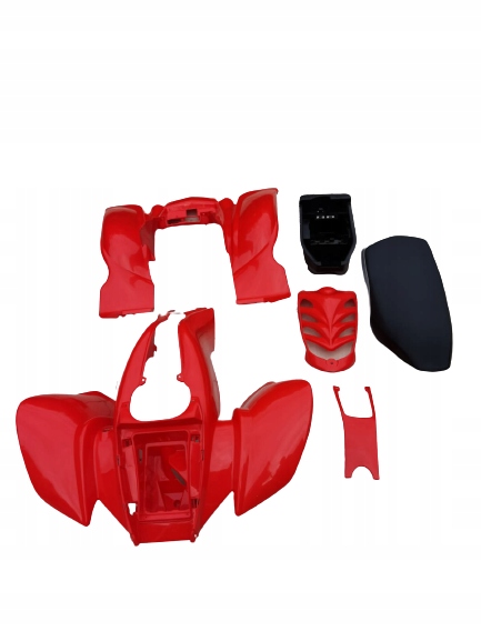 FASTENERY SADA štvorkoliek PLASTIKI QUAD BASHAN RED