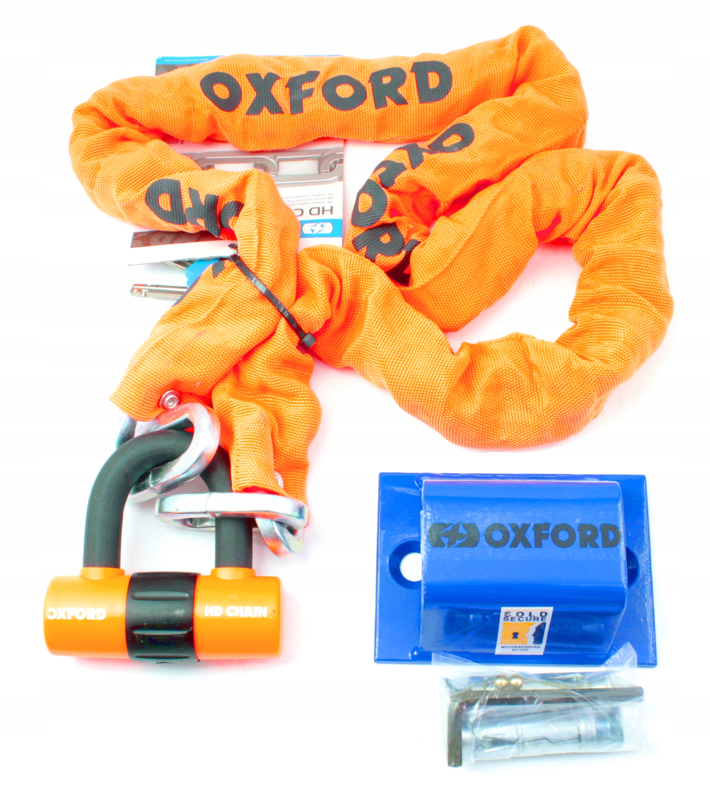 OXFORDOVÝ REŤAZ 1,5 M S PADLOCKOM + BRUTEFORCE KOTVA