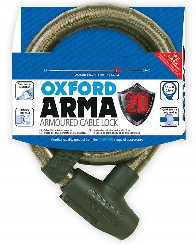 KÁBEL proti krádeži OXFORD 900 X 22 MM