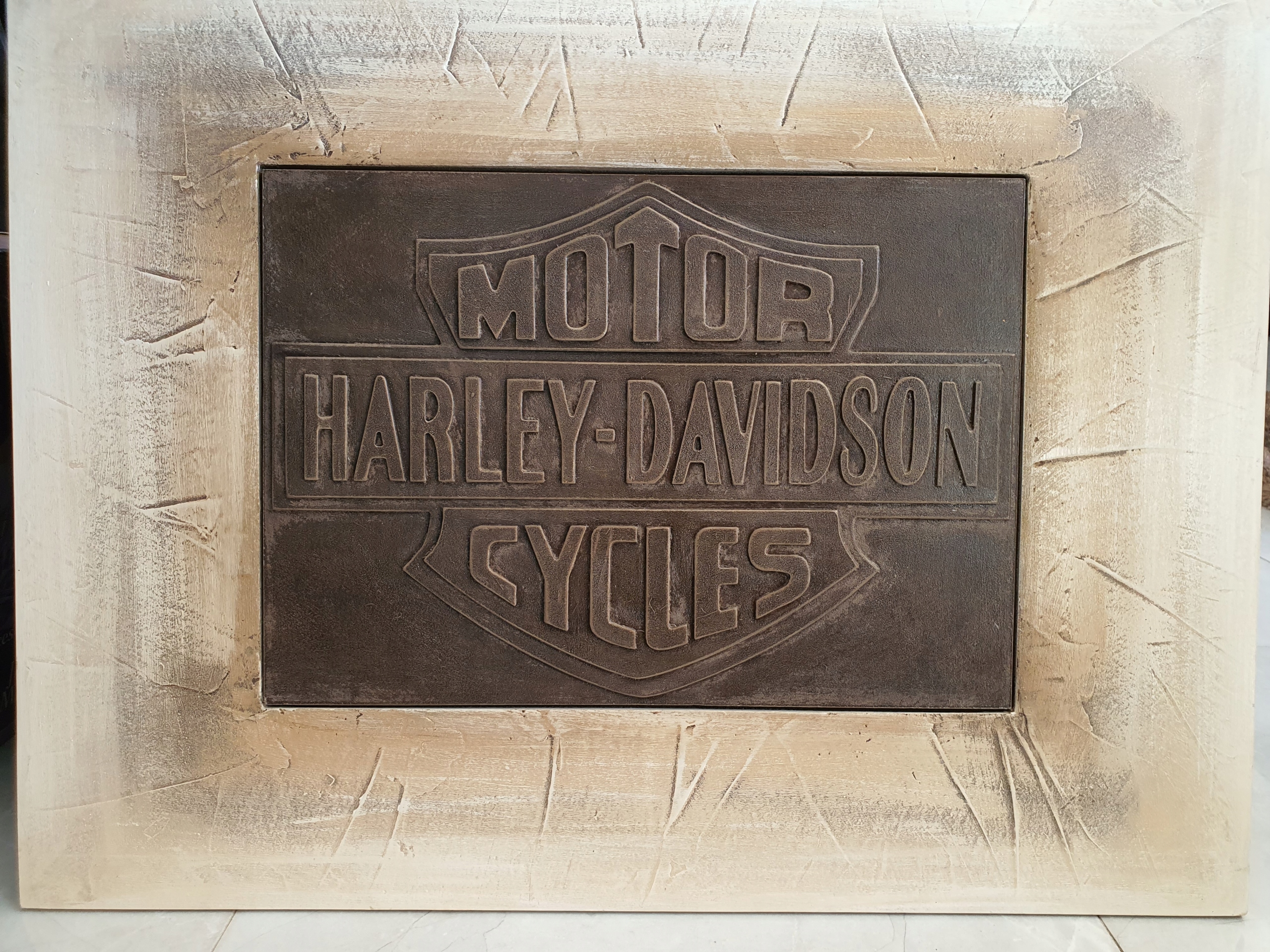 Maľba - HARLEY DAVIDSON - PLOCHÁ SOCHA
