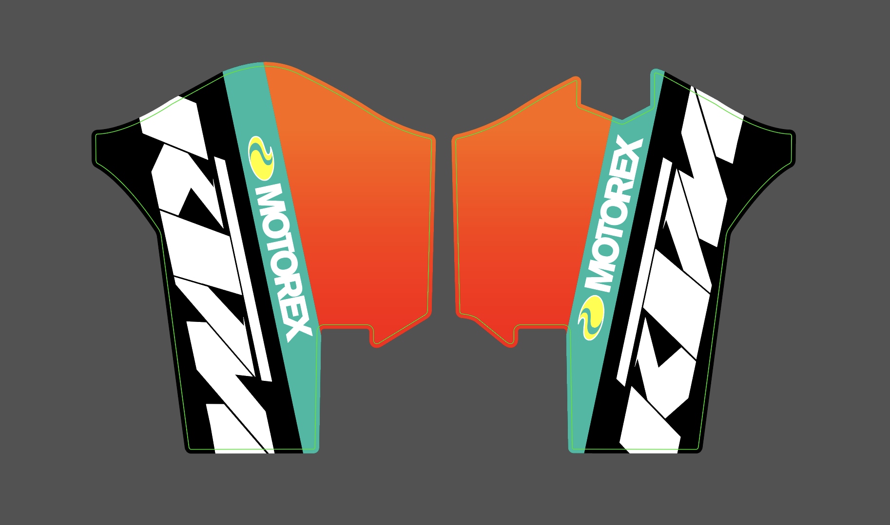 Nálepka na dyhu / motor KTM SX EXC 2007 - 2015