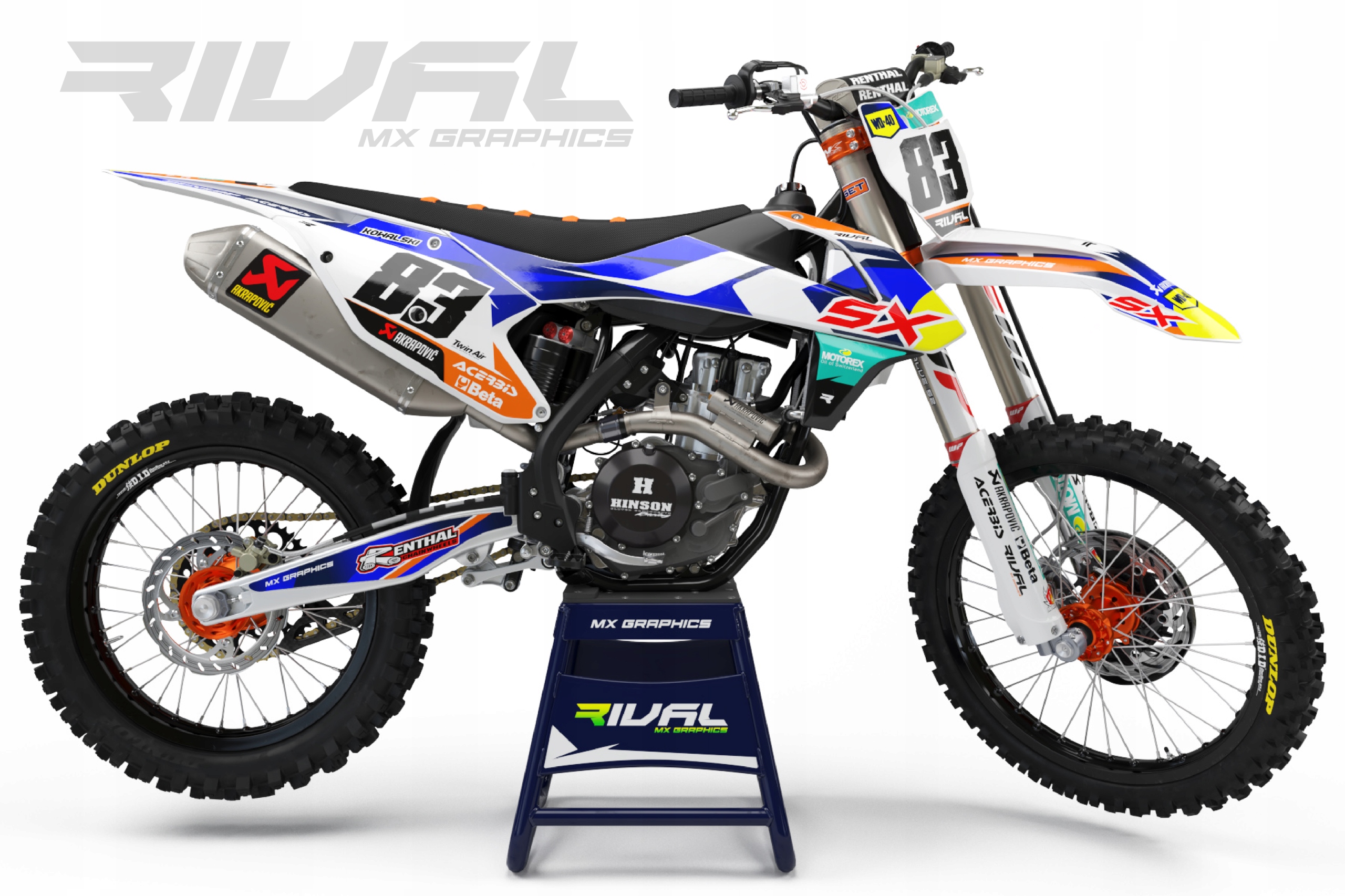 Dyha / samolepky motor KTM SX SXF 2016-2018